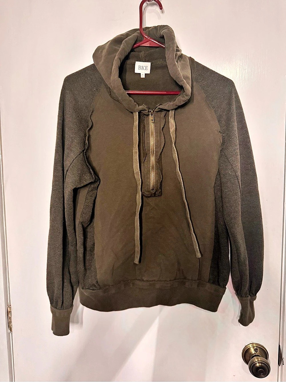 BKE Olive Pullover Jacket Size XS